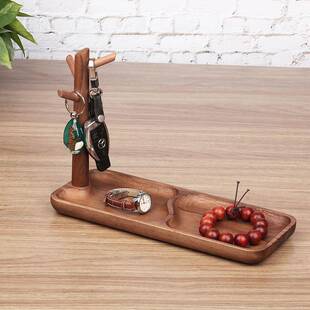 收纳盒装锁匙匙门SJZ口玄关桌面饰盘收放摆纳件进门置物架入钥户