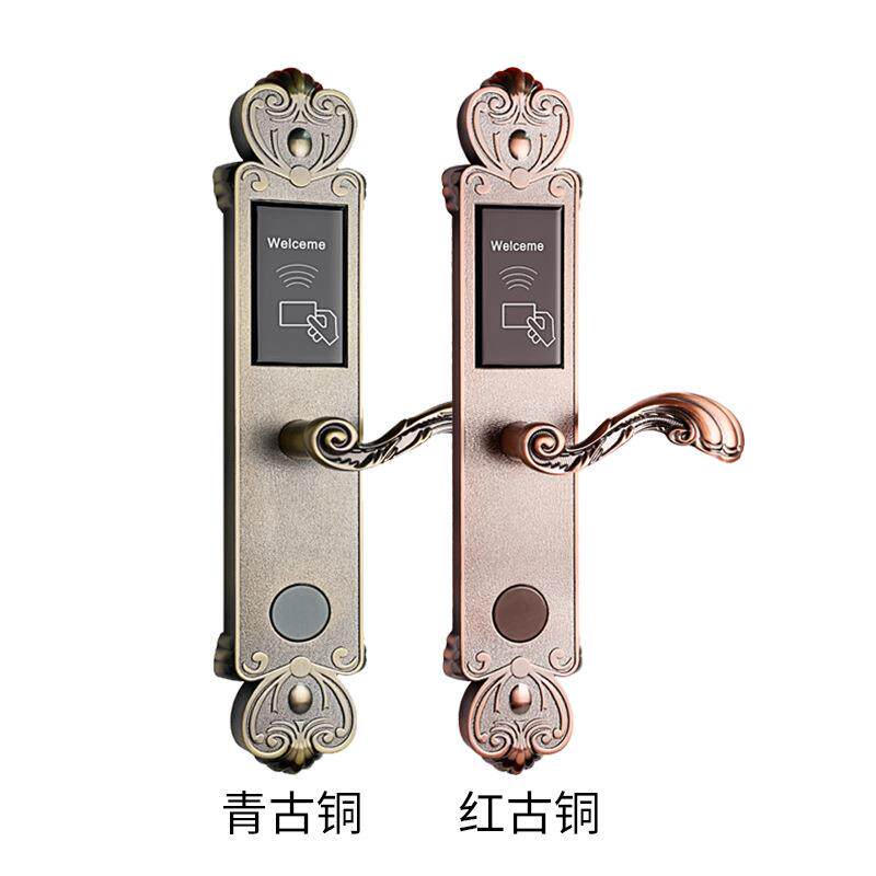 酒8050店刷卡锁公寓磁卡感应锁直欧式风格销宾馆门宿锁民智能CI锁