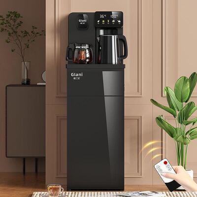 自饮水机家用下水桶智能语音茶吧置机体全动制冷豪华网ICD一红