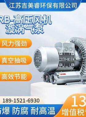 竹碳纤维生产用高压风机/RB-9308-H218.5KW/3093吸附除V尘漩涡气