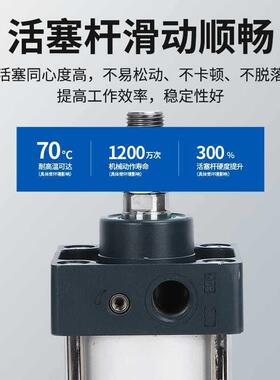 SC标准气缸大推力40/50/3/80/15000X125X50X638X0X1060X150X200X2