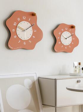 woom屋准钟表挂钟客TYOS452厅z简约奶油风o挂创意时钟墙网红2024