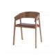 正品 北欧创意设实木计师餐靠扶手椅轻奢现代简约原木咖啡背厅休闲