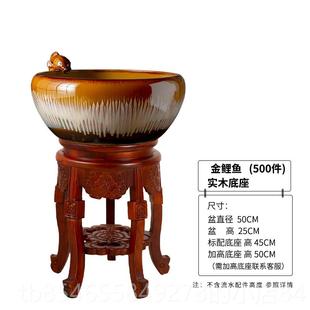 正品景德镇陶瓷缸鱼仿古养鱼盆特大乌龟睡莲莲盆碗荷花缸家客厅摆