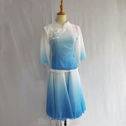 正品新款舞蹈出代服装现当舞蹈雏菊表演服五四青年考艺民国学生女