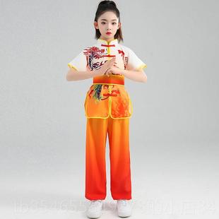 正品六一儿服童武术练功少儿夫训练服中风演出服男女童太极表功演