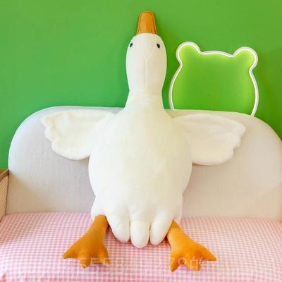 正品大鹅仔玩偶抱枕绒玩具抱睡公大白鹅娃娃生日礼物毛睡觉上床女