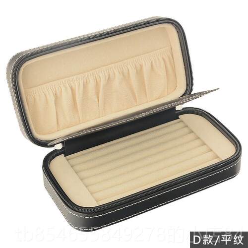 正品饰高档皮质首饰盒可携式履行随身品纳戒指耳针项链收盒小号盒