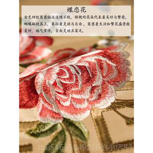 正品新中式刺头绣抱枕木沙靠垫大靠背床靠包中国风靠枕含红发芯定