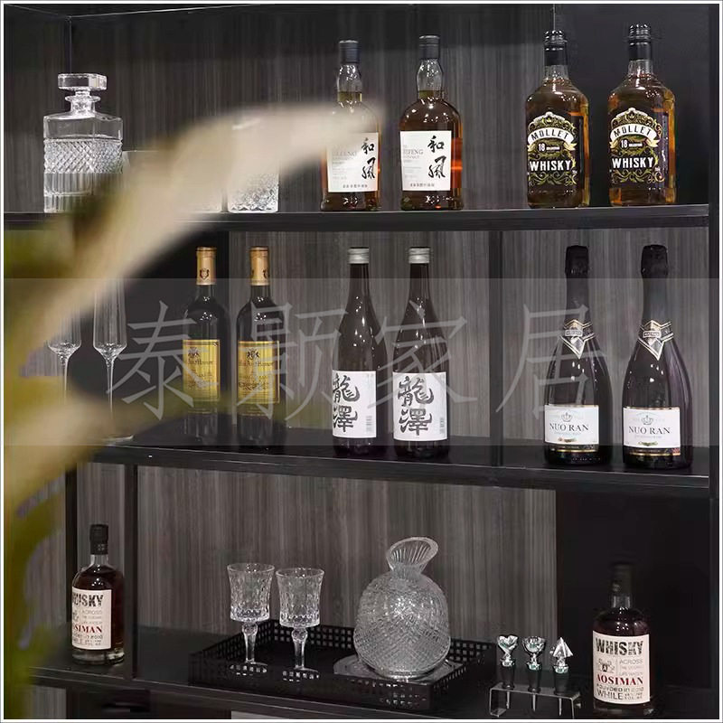柜厨房壁柜样板房售楼处吧台酒具酒器仿真酒摆件软装饰品陈列
