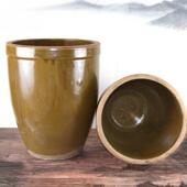 老式 土陶中式 家用储水缸陶瓷米缸腌菜下酱复古耐高温造景养鱼