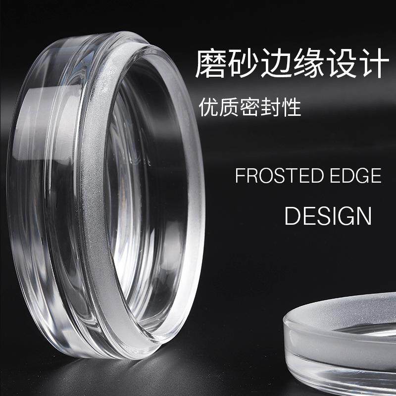 修表机芯清洗保养工具高硬度玻璃洗油缸汽油缸玻璃缸9cm*3.5cm