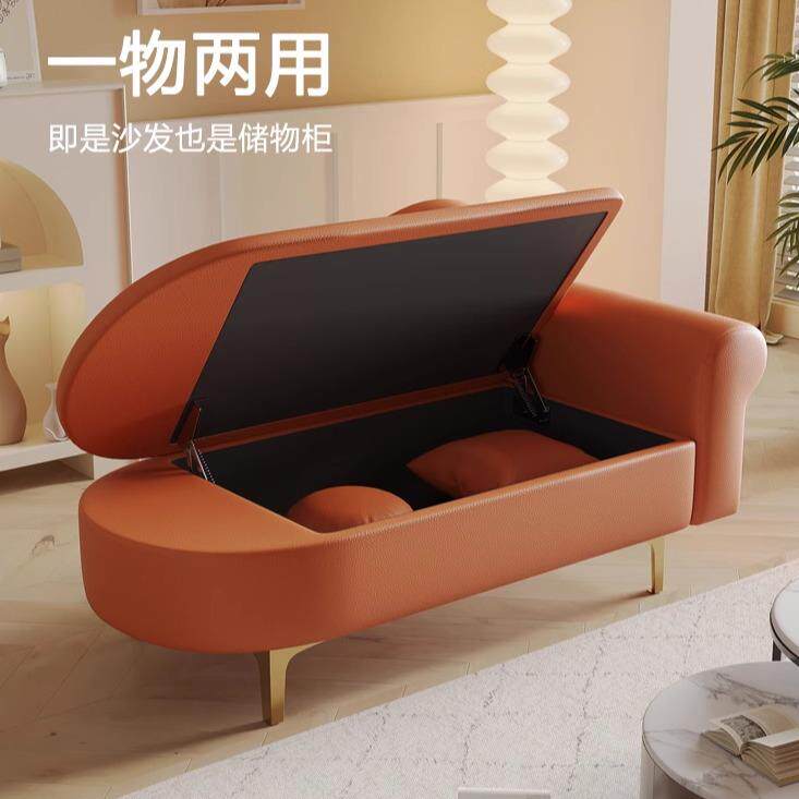 小户型升级可储物贵妃沙发欧式躺椅卧室迷你服装店休息区单人太妃
