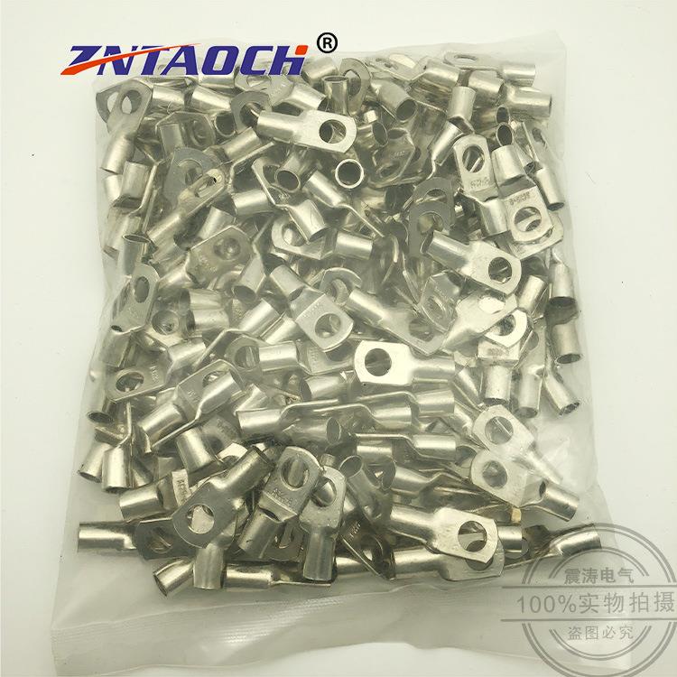 SC25-8铜接线端子25平方窥口铜鼻子铜线耳DTGA紫铜镀锡接线鼻