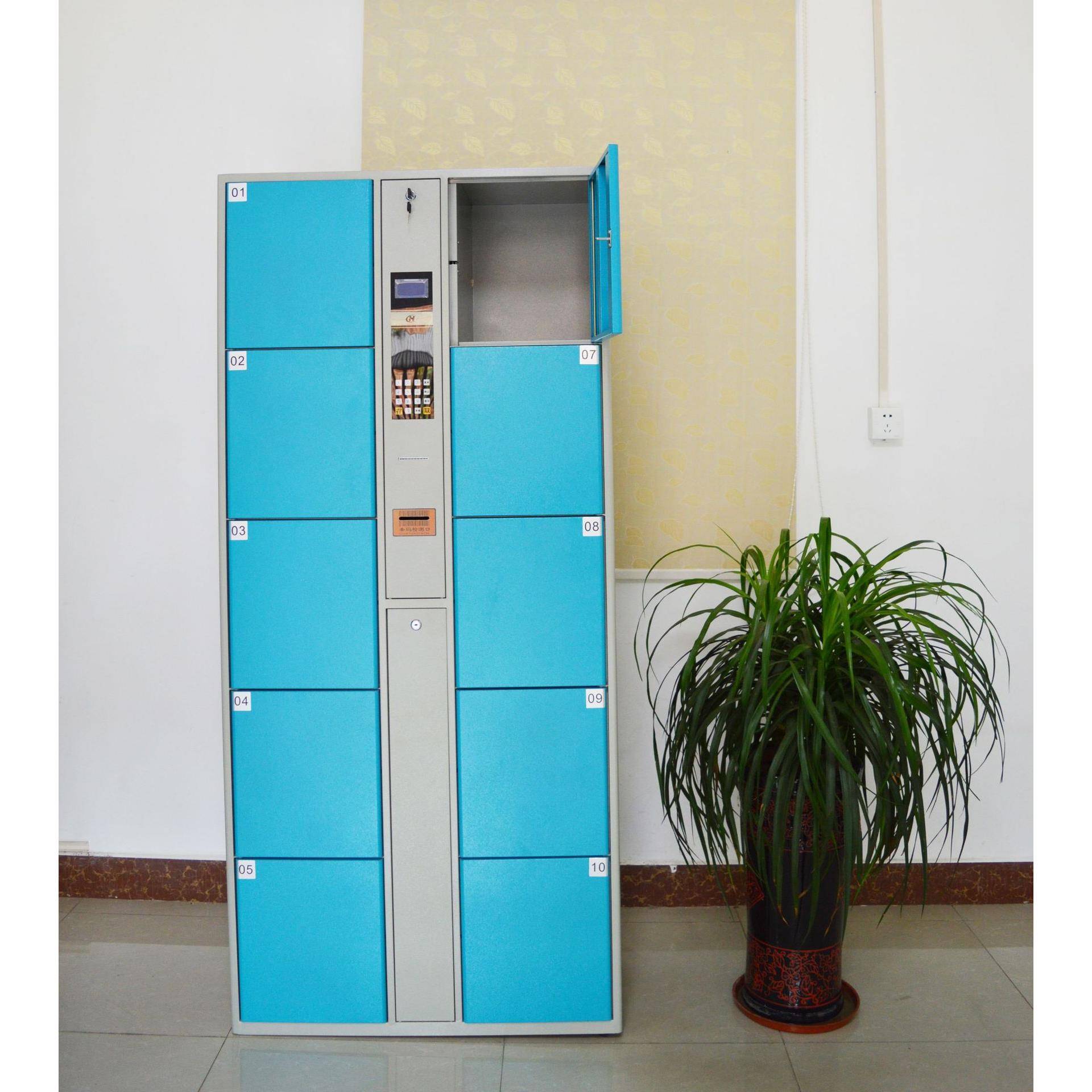 电子存包柜超市手机电子扫描储物柜刷卡投币指纹密码寄存柜