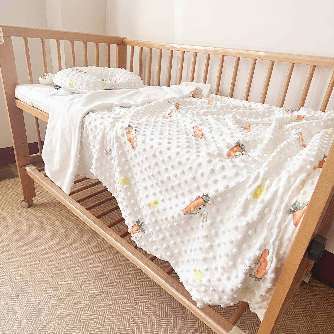 元霜宝贝豆豆绒保暖儿童被套冬季安抚毯子婴儿宝宝幼儿园学生被罩