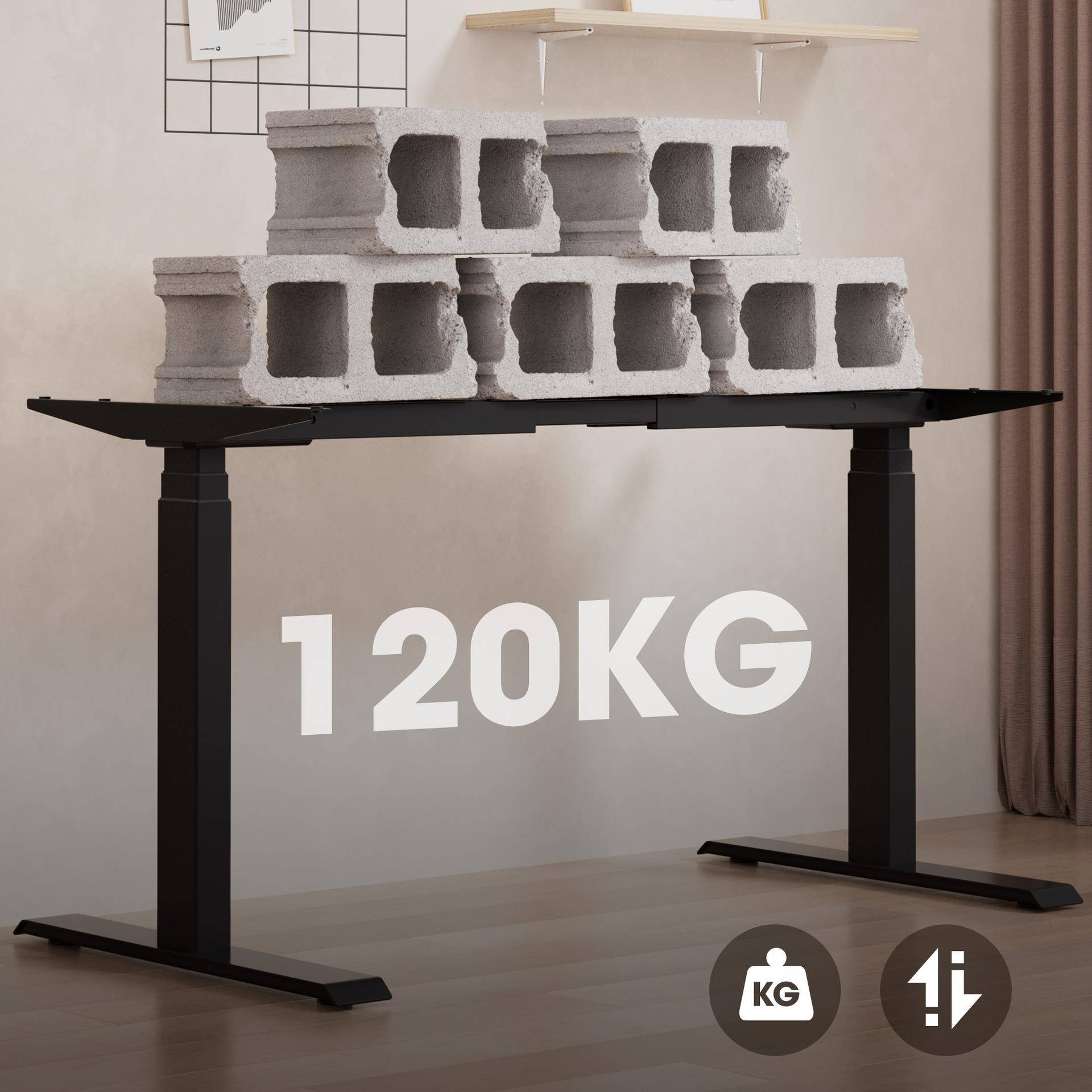 双电机电动升降桌腿电脑桌可升降电竞桌家用学习写字办公书桌工作