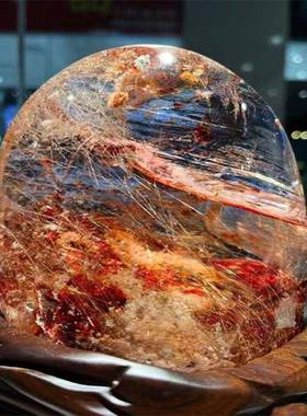 天然巴西彩幽灵发晶·水晶随行原石原色原味发晶水晶幽灵摆件