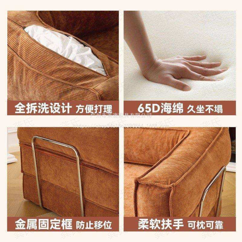 莱澳沙床发一两用客厅家用出租房压泰迪沙发缩沙发午体休躺懒人沙