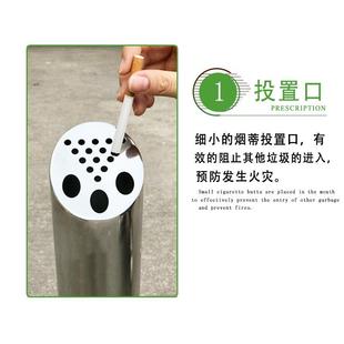 户外家用吸烟柱烟头收集器电线杆墙壁烟蒂柱挂墙式烟灰柱灭烟柱