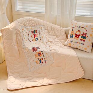 纯棉抱枕被子两用二合一加厚可折叠车载靠垫办公室午睡毯子枕头被