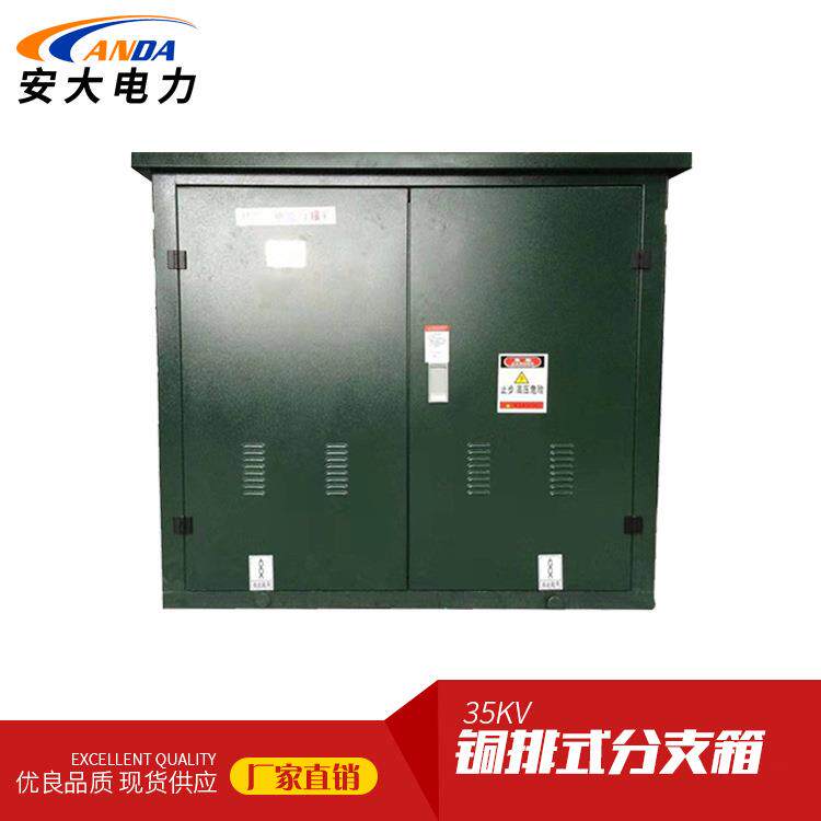 DFW-35/630A电缆分支箱铜排式分接箱一进二出 电缆分线箱带避雷器
