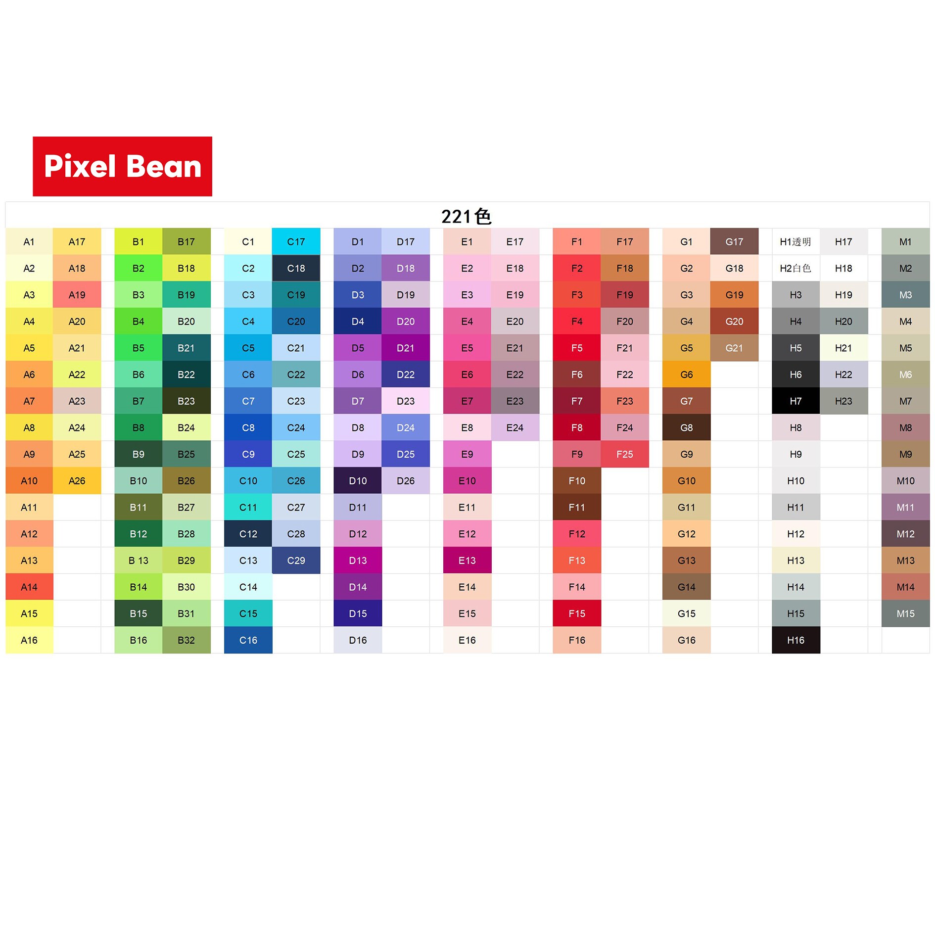 PixelBean皮克斯拼豆补充包【自选高容量100g装】融合豆MARD同色