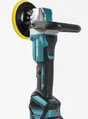 锂电抛光机蜡机无线便捷式汽打车抛磨光打磨78075速可调手持打机