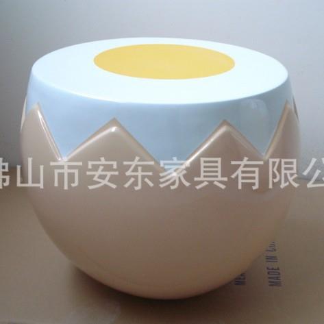 风景玻创意EFI室内外鸡蛋黄蛋壳息形璃钢休息凳椅商场休造型鸡蛋