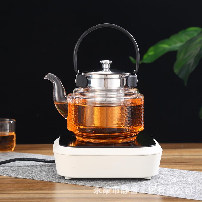 提壶热玻璃茶壶花茶耐过滤泡茶TC-1005壶梁烧电陶炉煮茶器茶具茶