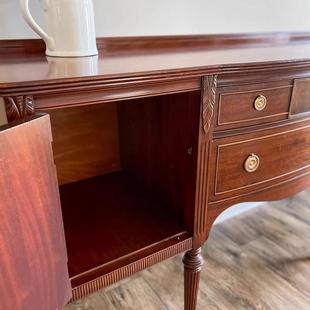 RSV餐边柜厅隔断柜 饰柜客式 美式 复古玄柜门厅法靠墙实关木装