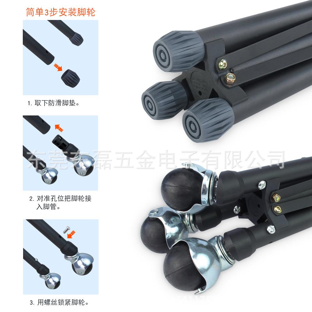 2.8米移影动滑轮摄影型灯架稳重三脚架视三楼棚工作室加固803角支
