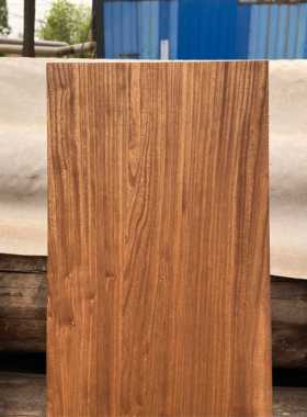 榆木拼板全实木大板一字板飘窗板吧台异形茶桌VHY板桌板定大制