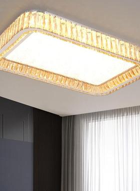 新款LED客关厅吸顶灯圆形晶卧水室现代简约灯方形入户玄阳台SJG11