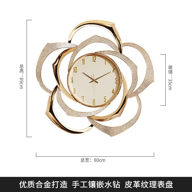 轻奢装饰挂钟家面用客厅墙表挂墙LY-轻奢创意玄关静石音壁钟高个