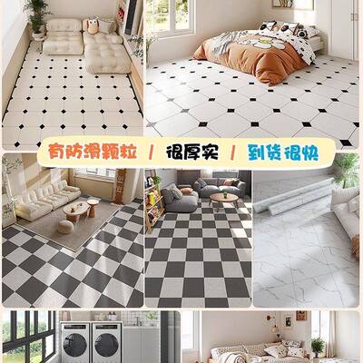 家用防地板革水泥地直接地铺水防滑板加厚DZD耐磨塑胶地板贴地面