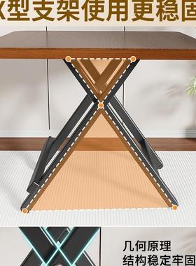 可折叠餐桌家用小户型小桌子易桌出租简屋户圆F99ST66S方外便携摆