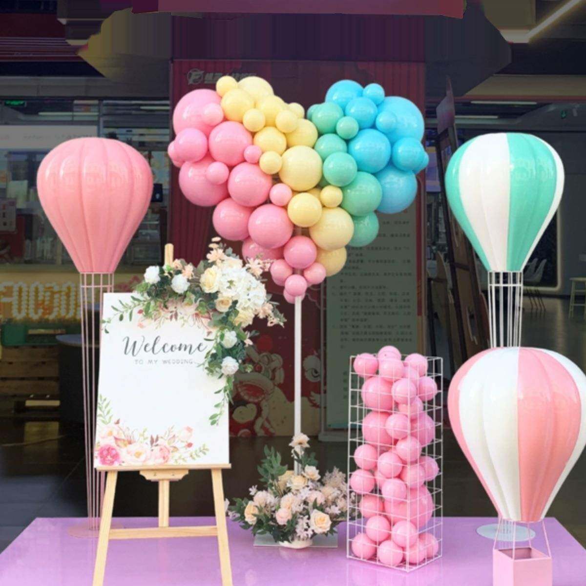 仿真热气球装饰户外装商YWI场s店交车区橱窗饰美场景布4置摆件陈
