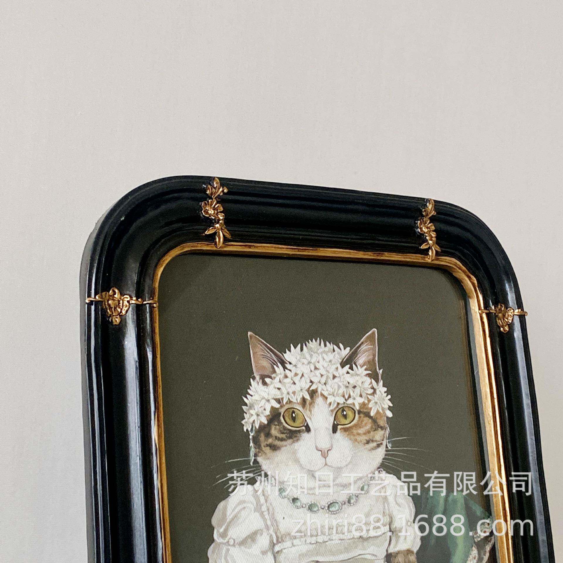 式门拱框复古法845中空雕花树脂相框桌面台欧式油画框组合装摆饰