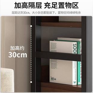 书架架落地置物客厅书柜物一体靠墙多G12 2431层钢木货架展柜示柜