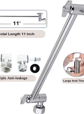 可调臂高压淋浴喷喷头5寸雨式浴头豪淋浴喷头淋88205带淋华浴臂