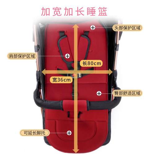 03岁宝车宝键车轻便双向婴儿车-可坐RIH躺大推车折叠宝宝四轮童遛