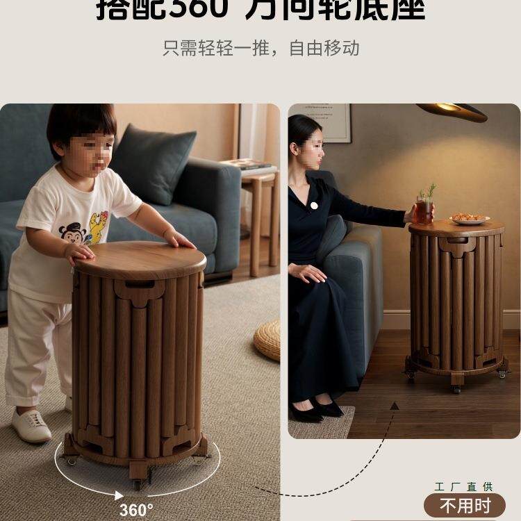 叠凳子可叠放六合985一木叠乐圆家用备用餐桌凳堆叠收实纳木板凳