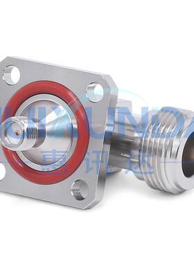 N/MA-KWKN母转SMA母直角弯头防水F带法兰S固定连接器N/MA-KRPGSKW