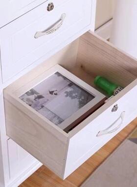 欧式实木床头纳柜带锁抽屉NYU收柜卧室白色斗柜多式柜层木质子储