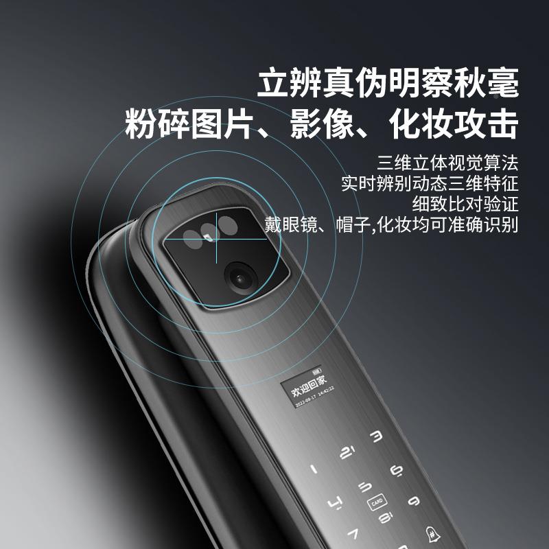 家用智锁人脸识别防盗能门密码锁B92A全动电纹子自锁指锁门锁