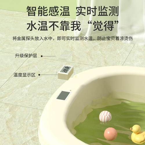 婴儿可折沐叠泡澡桶儿洗澡桶宝浴桶家用童大号可JI515坐小孩全身