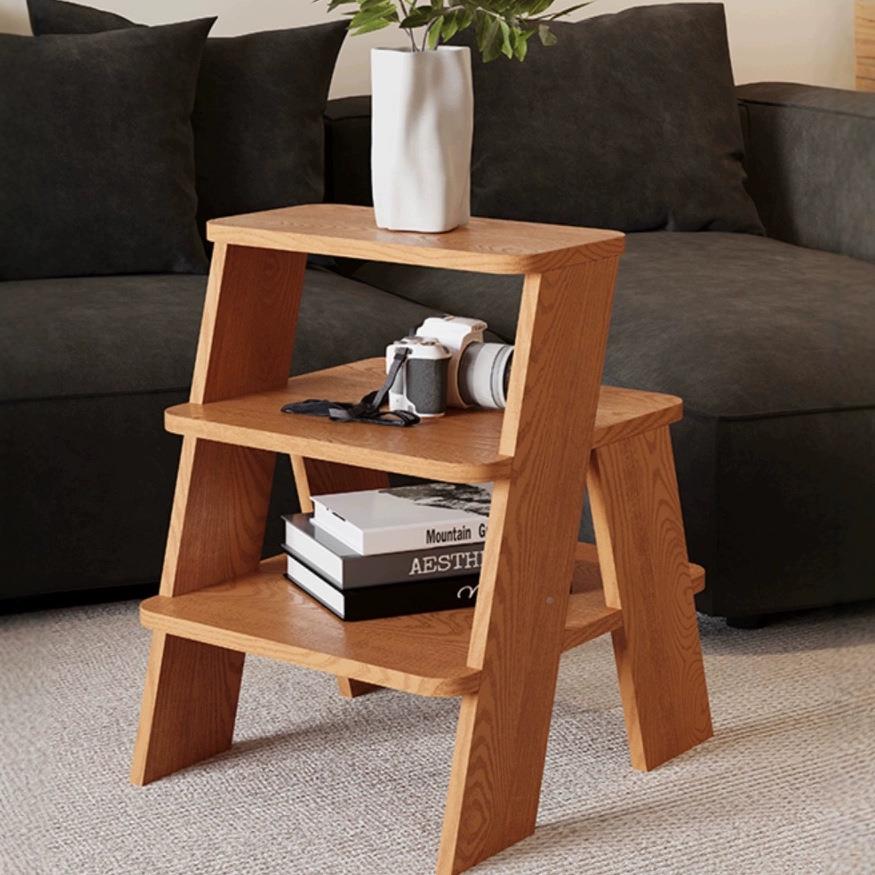 沙发边几边茶能几客厅实木家用角几柜置1架小桌子物多功垫脚凳