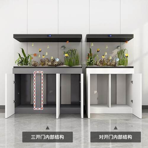 族现代客厅家用鱼缸柜底柜玄关隔断柜鱼缸子水水架草子缸815底座