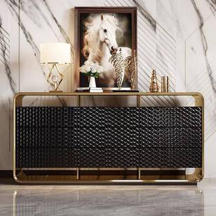 意式 轻奢斗柜代简约现玄关厅柜客沙234柜发背靠柜卧室极简床尾装